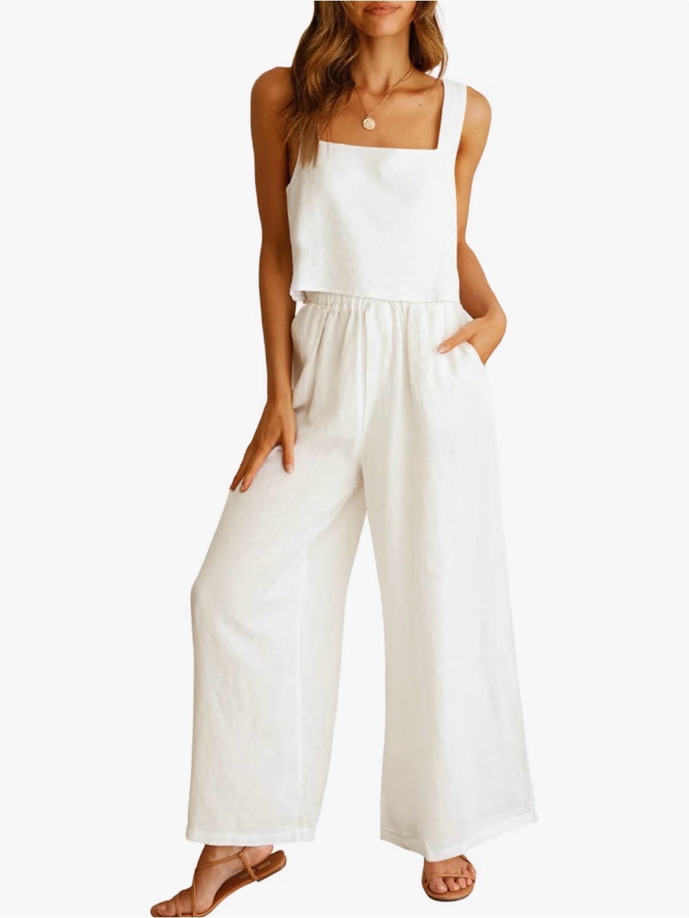 Wide-Leg Linen Pants *Never worn!*